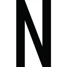 CARACTERE LETTRE ( N ) STYLE AUTO SACHET DE 10