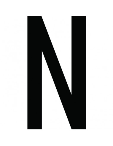 CARACTERE LETTRE ( N ) STYLE AUTO SACHET DE 10