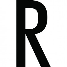 CARACTERE LETTRE ( R ) STYLE AUTO SACHET DE 10