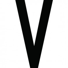 CARACTERE LETTRE ( V ) STYLE AUTO SACHET DE 10