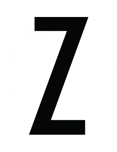 CARACTERE LETTRE ( Z ) STYLE AUTO SACHET DE 10