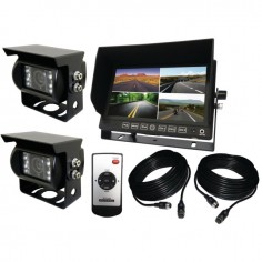 CAMERA RECUL ECRAN PARTAGE 7COULEUR + 2 CAMERAS 120°