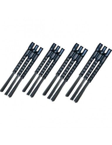 KIT DE 4 ENSEMBLES DE 3 BROSSES EN ACIER POUR TOUS MODELES