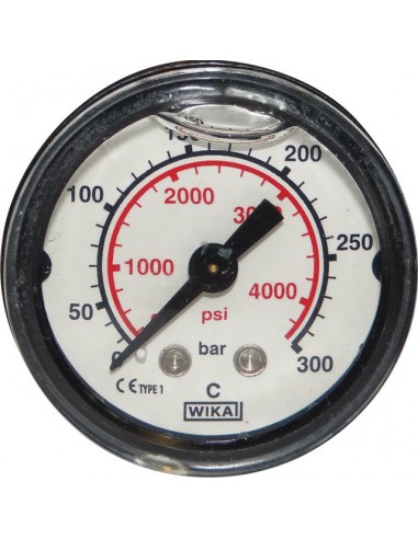 MANOMETRE 40 MM 300 BAR ARRIERE 1/8 1816010400