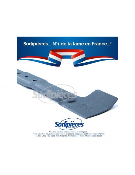 Lame tondeuse 40 cm. Al. 8 mm. Pour Bosch