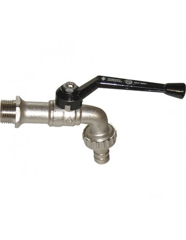 ROBINET 1/4 TOUR 15RN ENTREE 1/2 15X21 AVEC NEZ CANNELE 15 MM