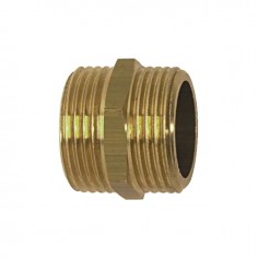 MAMELON MALE - MALE 20X27 LAITON ALESAGE 19 MM