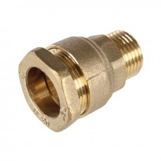 RACCORD LAITON MALE 15X21 TUYAU 20  MM A SERRAGE EXTERIEUR