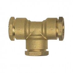 TE LAITON TUYAU 25  MM A SERRAGE EXTERIEUR