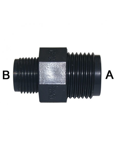 MAMELON DOUBLE REDUIT FILETE M/M 1x3/4