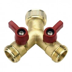 ROBINET 2 VOIES REGLABLES 3/4 20X27 FEMELLE
