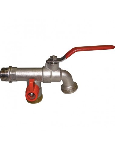 ROBINET JARDIN 1/4 TOUR ENTRE 15X21 SORTIE 3/4 20X27