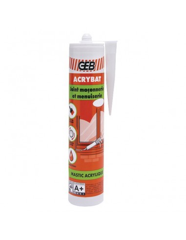 MASTIC D'ECHANTEITE ACRYLIQUE ACRYBAT GRIS CARTOUCHE 310ML