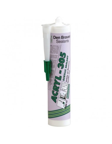 MASTIC JOINT ACRYLIQUE ACRYL-325 BLANC CARTOUCHE 300ML DEN BRAVEN