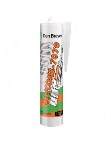 MASTIC SILICONE 7070 TRANSLUCIDE CARTOUCHE 300ML DEN BRAVEN