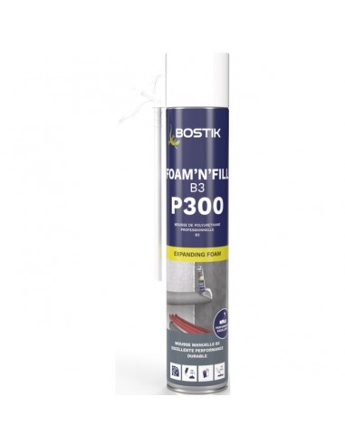 MOUSSE POLYURETHANE ISOLANTE FOAM'N'FILL B3 AEROSOL 750ML BOSTIK