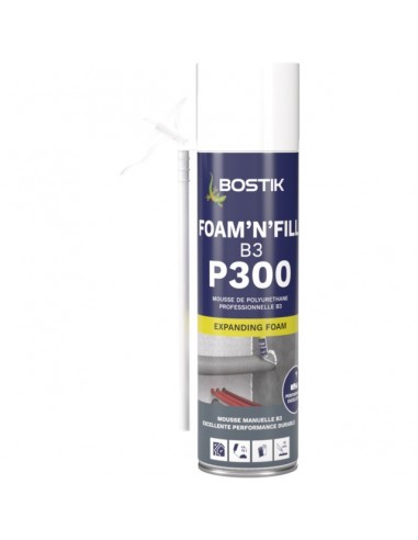 MOUSSE POLYURETHANE ISOLANTE FOAM'N'FILL B3 AEROSOL 500ML BOSTIK