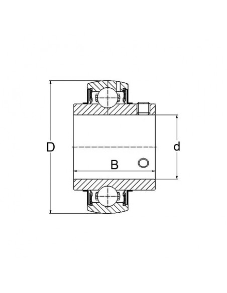 ROULEMENT DE PALIER SERRAGE A VIS  UC206