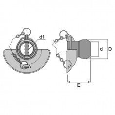 ROTULE AVEC CONE DE GUIDAGE CATEGORIE 2 28X56 BLISTER 2