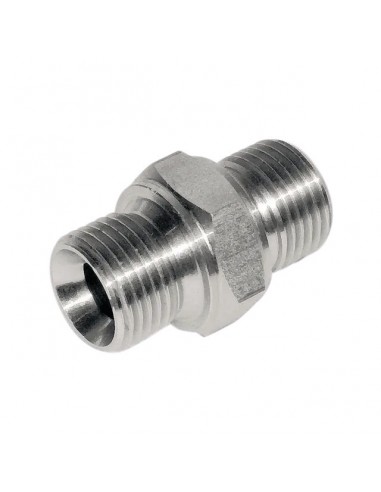 RACCORD ACIER MALE BSP 3/8 MALE CONIQUE 3/8 BLISTER