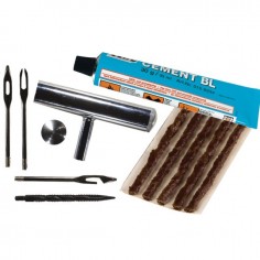 TRESSE COURTE SEALFIX + ACCESSOIRES REPARATION PNEU BLISTER