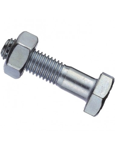 BOULON TETE HEXAGONALE 10X40 ZINGUE 8.8 FP BLISTER DE 15