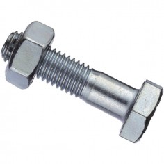 BOULON TETE HEXAGONALE 12X70 ZINGUE 8.8 FP BLISTER DE 10