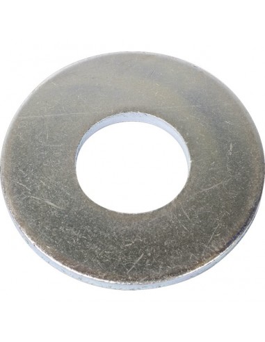 RONDELLE PLATE LARGE MOYEN POUR VIS 8MM ZINGUE BLISTER DE 10