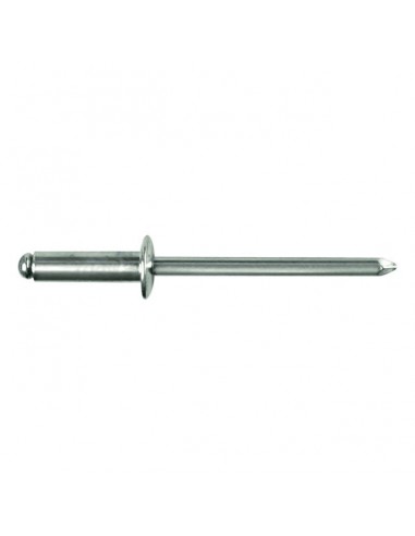 RIVET ALU TETE PLATE 4X12 BLISTER DE 50