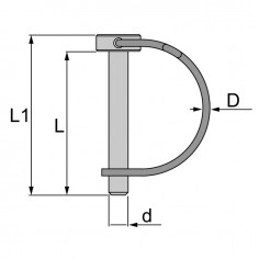 GOUPILLE A ARCEAU 8X67 MM BLISTER DE 2 2