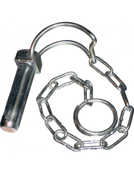 GOUPILLE CLIPS POUR TUBE AVEC CHAINE 16X55 MM BLISTER DE 2