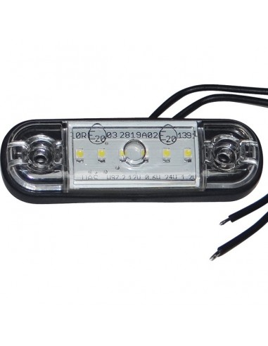 FEU GABARIT 6 LED BLANC AVANT ULTRA PLAT (BOX)