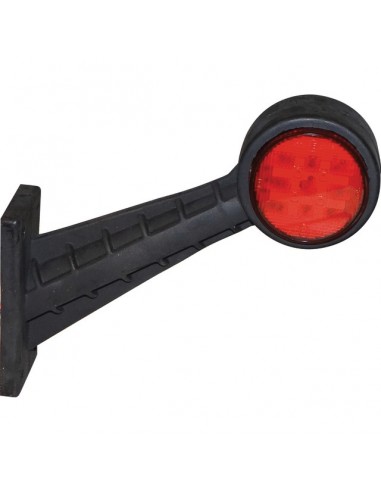 FEU GABARIT INCLINE DROIT ROUGE/BLANC 10/30V 2X4 LED BLISTER