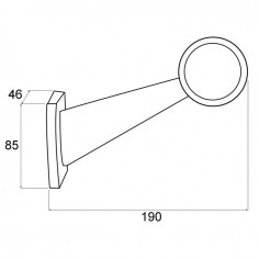 FEU GABARIT INCLINE DROIT ROUGE/BLANC 10/30V 2X4 LED BLISTER 2