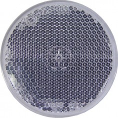 CATADIOPTRE ROND 60MM ADHESIF BLANC BLISTER DE 2