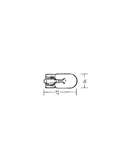 AMPOULES SANS CULOT 12V 5W BLISTER DE 5