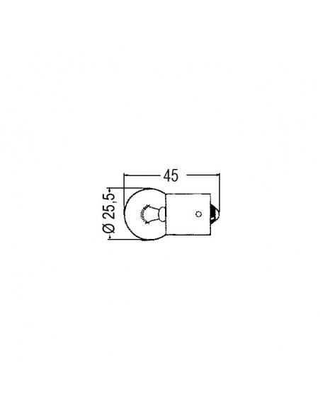 AMPOULE FEU 12V 21W STOP + CLIG  (BOX 2)