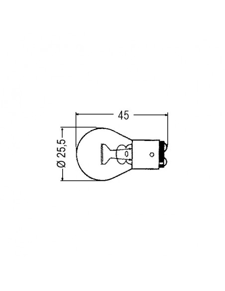 AMPOULE FEU 12V 21/5W STOP+CLIG  (BOX 2)