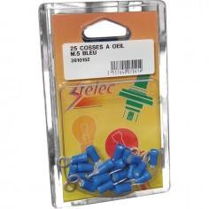 COSSE A OEIL BLEU 5MM BLISTER DE 25
