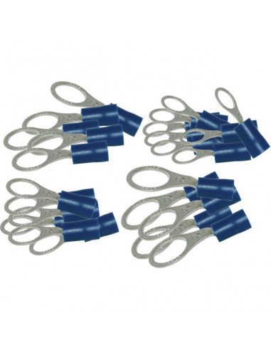 COSSE A OEIL POUR VIS BLEU ASSORTIMENT BLISTER DE 24