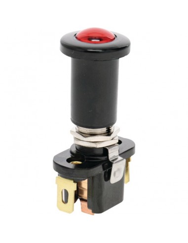 INTERRUPTEUR A TIRETTE LUMINEUX ROUGE BLISTER