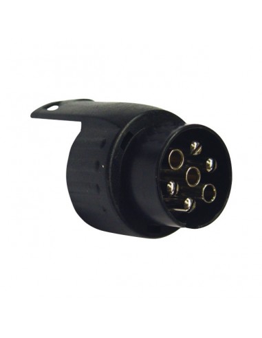 ADAPTATEUR COURT 7 PLOTS MALE 13 PLOTS FEMELLE PLASTIQUE BLISTER