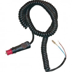 RALLONGE SPIRALE 6M MALE ALUME CIGARE ET 2 FICHES MALE BLISTER