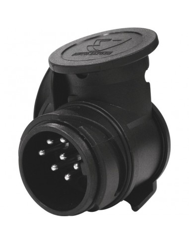 ADAPTATEUR COURT 13 PLOTS MALE 7 FEMELLE PLASTIQUE BLISTER