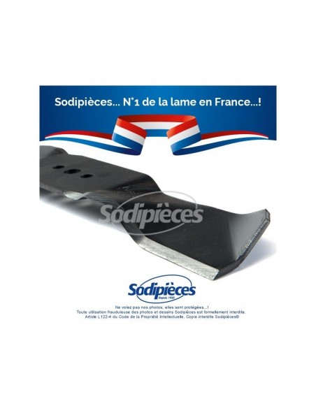 Lame tondeuse 39 cm.Al. 12,4 mm. Pour Husqvarna