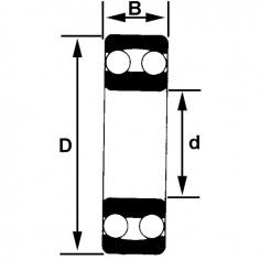 ROULEMENT A ROTULE S/BILLES 2205 2