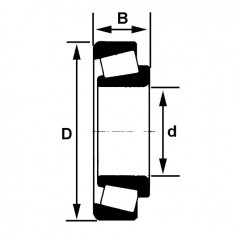 ROULEMENT A ROULEAUX CONIQUE 30203 2