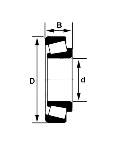ROULEMENT A ROULEAUX CONIQUE L44643/L44610