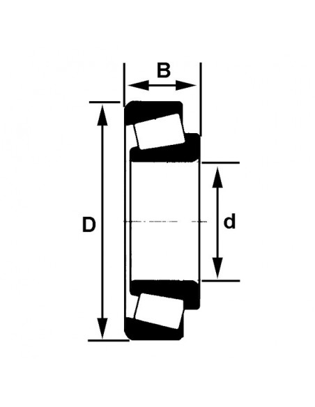 ROULEMENT A ROULEAUX CONIQUE L44643/L44610