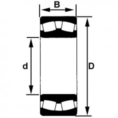 ROULEMENT A ROTULE S/ROULEAUX 22213EAW33C3 2